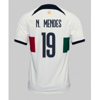 Fotbalové Dres Portugalsko Nuno Mendes #19 Venkovní MS 2022 Krátký Rukáv
